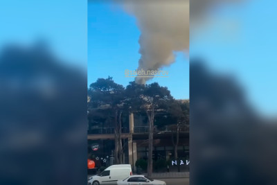 Bakıda “Nakhchivan” restoranı yanır - YENİLƏNİB