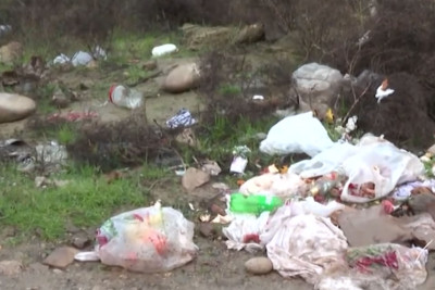 Albalı qəsəbəsində zibil yeşiklərinin qıtlığı yaşanır