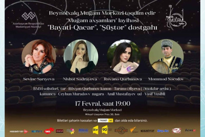 Bakıda “Muğam axşamları” adlı növbəti konsert keçiriləcək