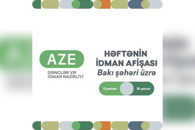 Gənclər və İdman Nazirliyi 9-15 yanvar tarixlərinə idman afişasını yayıb