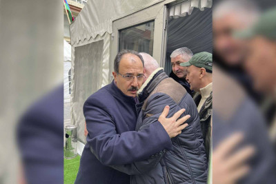 Türkiyənin səfiri şəhid Orxan Əsgərovun ailəsi ilə görüşüb