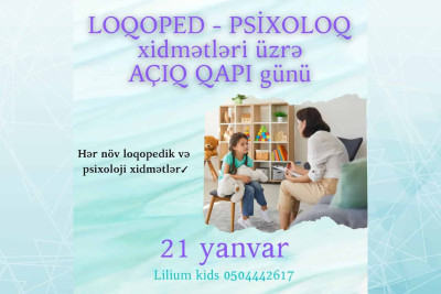 Bakıda psixoloji və loqopedik mərkəzdə ödənişsiz konsultasiya keçiriləcək