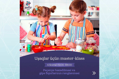 “Zefir Mall”da azyaşlılar üçün master-klas keçiriləcək