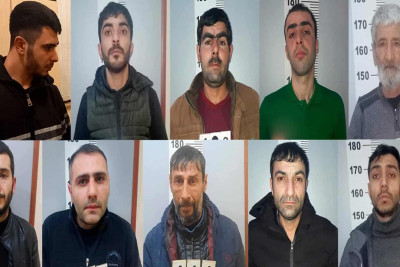 Xəzər rayonunda İrandan narkotik gətirən 10 şəxs saxlanılıb