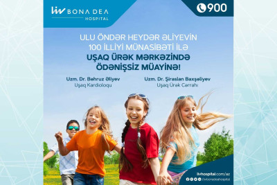 Bakıda özəl klinika uşaqlar üçün ödənişsiz müayinə təşkil edir