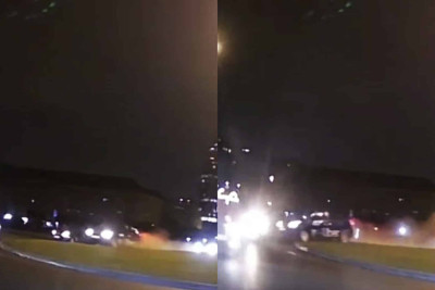 Bakıda “Prius”un sürücüsü dairədə idarəetməni itirərək qəza törədib