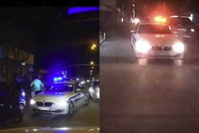 Bakıda “Prius” polisdən qaçmağı bacarıb - VİDEO