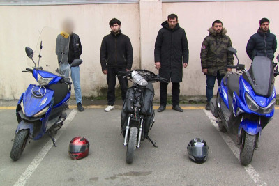 Binəqədi rayonunda mopedlər oğurlayan dəstə üzvləri tutulublar