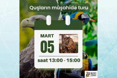 Bakı Zooloji Parkında xüsusi tur təşkil olunacaq