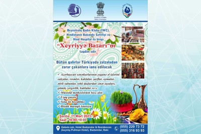 “Badamdar & Residences” hotelində xeyriyyə yarmarkası keçiriləcək