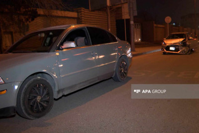 Ziya Bünyadov prospektində 2 avtomobil toqquşub