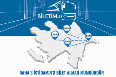 Bakıdan 23 istiqamətə artıq onlayn bilet almaq mümkündür