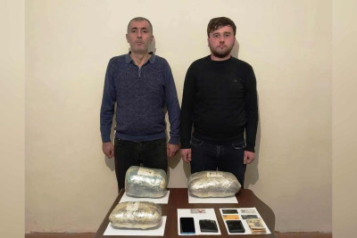 İranla sərhəddə narkotik daşıyan Bakı sakinləri tutulublar