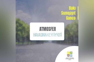 Bakıda atmosferin çirkliliyi normadan artıqdır