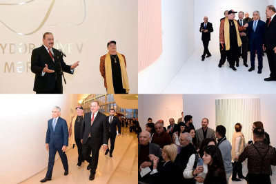 Heydər Əliyev Mərkəzində bəhreynli rəssamın sərgisi açılıb