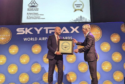 Heydər Əliyev Hava Limanı növbəti dəfə nüfuzlu Skytrax mükafatına layiq görülüb