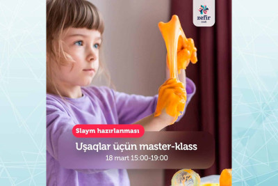“Zefir Mall” Ticarət Mərkəzində uşaqlar üçün master-klas keçiriləcək