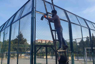 Xəzər rayonunun ərazisində abadlıq işləri aparılır