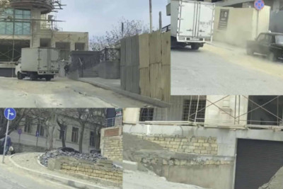 Bayılda Neftçilər prospektinə alternativ olan küçələr bağlanıb