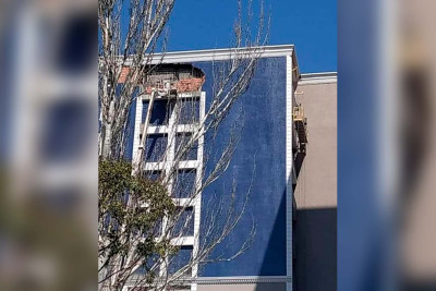 Bakıda yaşayış binasının lift şaxtası çöküb