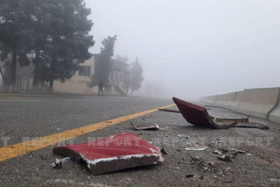 Bakıda 21 yaşlı sürücü yol qəzasında xəsarət alıb