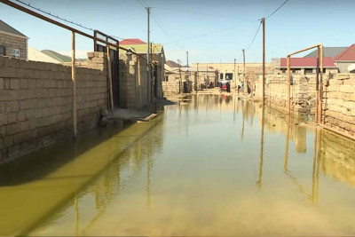 Bakı qəsəbəsinin ərazisi qrunt suları ilə dolub