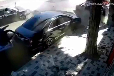 Maştağa qəsəbəsində ağır yol qəzası baş verib - VİDEO