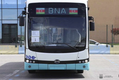 Bakıya ilk elektrik avtobus gətirilib