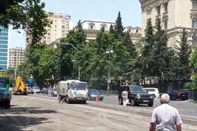 “Beşmərtəbə”də abadlıq işləri aparılır