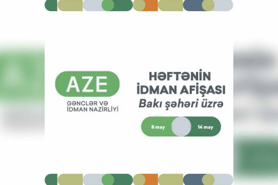 Bakı şəhəri üzrə həftənin idman afişası paylaşılıb
