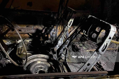 Bakıda sərxoş kişi avtomobili yandıraraq ağır yanıq xəsarətləri alıb