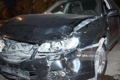 Nizami rayonunda “Mercedes” və “Nissan” toqquşub