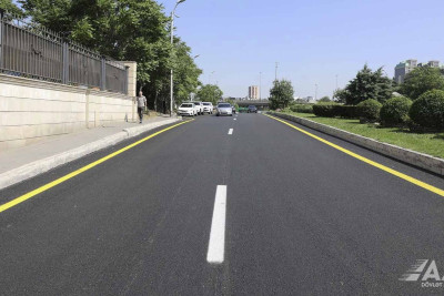 Azadlıq prospektində təmir işləri yekunlaşıb