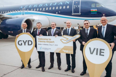 Bakı-Vyana reysinin açılışı baş tutub