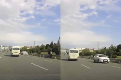 Bakıda yeni sürücülük dəbi: şəhərin müxtəlif yerlərində avtomobillər axına qarşı hərəkət ediblər