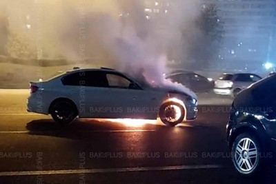 Ukrayna dairəsində “BMW” külə dönüb