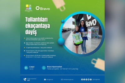 “Tullantıları ekoçantaya dəyiş” aksiyası davam edir