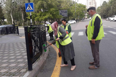 Nəsimi rayonunda abadlaşdırılma işləri aparılır