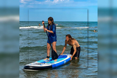 Bakı çimərliyində “Paddle Surfing”lə məşğul olmaq olar