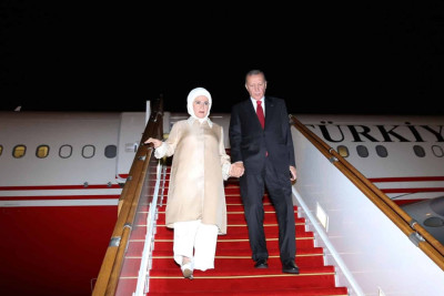 Türkiyə prezidenti Rəcəb Tayyib Ərdoğan Bakıya dövlət səfərinə gəlib