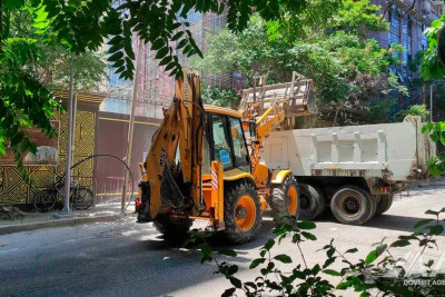 Nərimanov rayonu: Firdovsi Məmmədov küçəsi təmir olunur