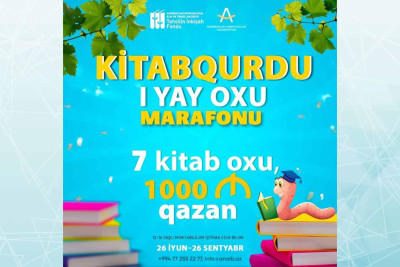 Kitab oxu - 1000 manat qazan: yeniyetmələr üçün oxu marafonu keçiriləcək