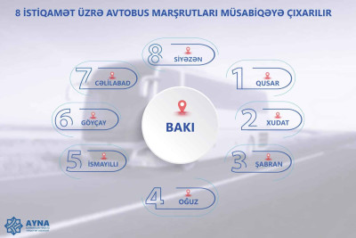 Bakıdan rayonlara müntəzəm avtobus marşrutları müsabiqəyə çıxarılır