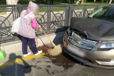 Funikulyorun yanında yol qəzası baş verib