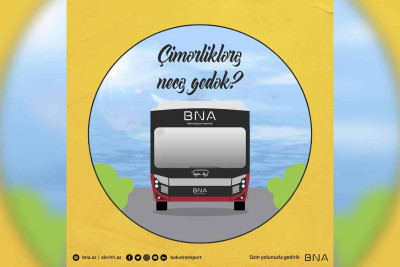 Şəhərdən çimərliklərə avtobuslar təşkil olunur