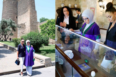 Birinci xanımlar İçərişəhəri gəziblər
