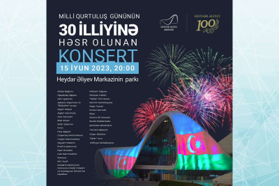 Heydər Əliyev Mərkəzinin parkında konsert baş tutacaq