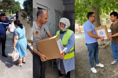 Pirallahı rayonunda aztəminatlı ailələrə yardım göstərilib