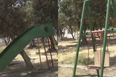 Zığ qəsəbəsində parkdan peyin iyi gəlir