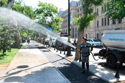 Bakının 1 gündə 545 küçəsi abadlaşdırılıb